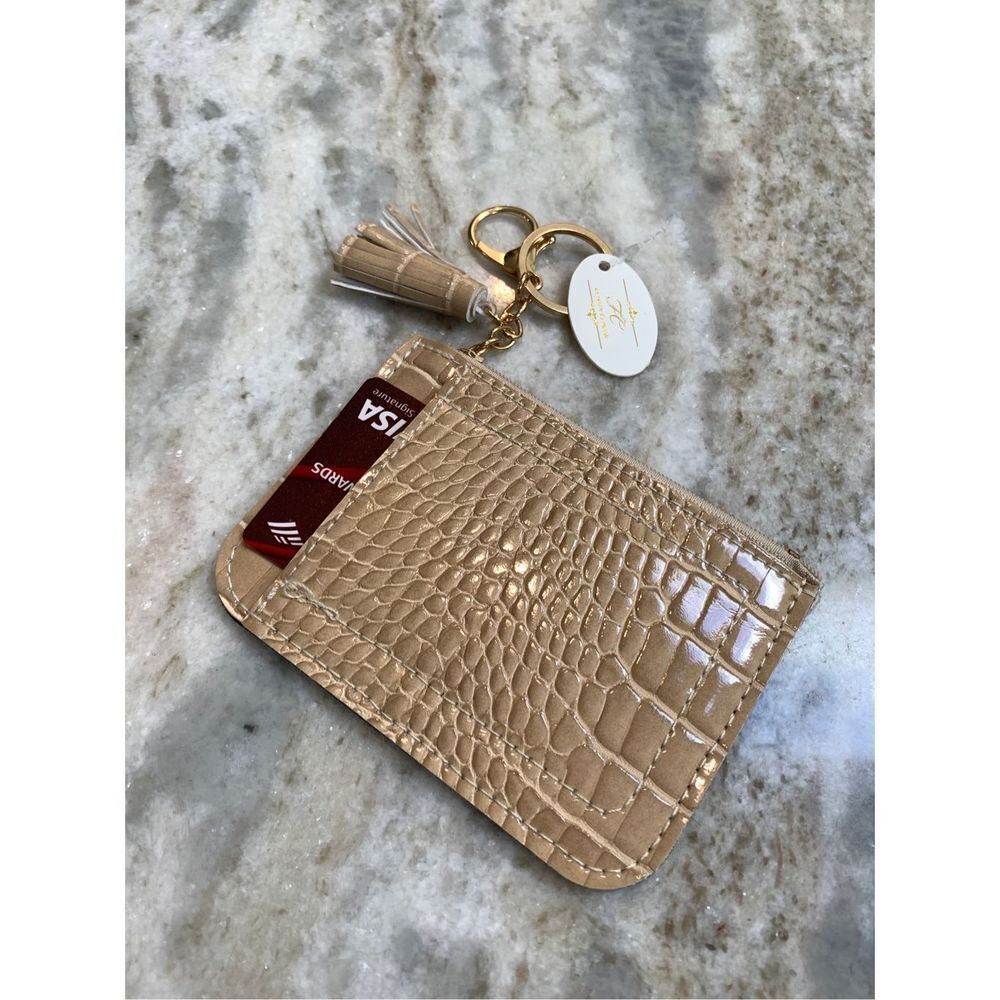 Wallet Keychain #snakeskin design